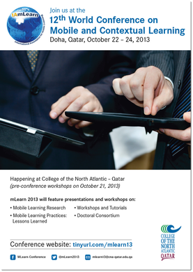 mLearn 2013 Conference Poster